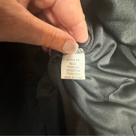 NWT Roolee Naomi Black Lace Floral Embroidered Dress xxs - Picture 16 of 16